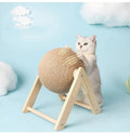 Cat playing with Hugssnpaws Sisal Scratching Ball Toy